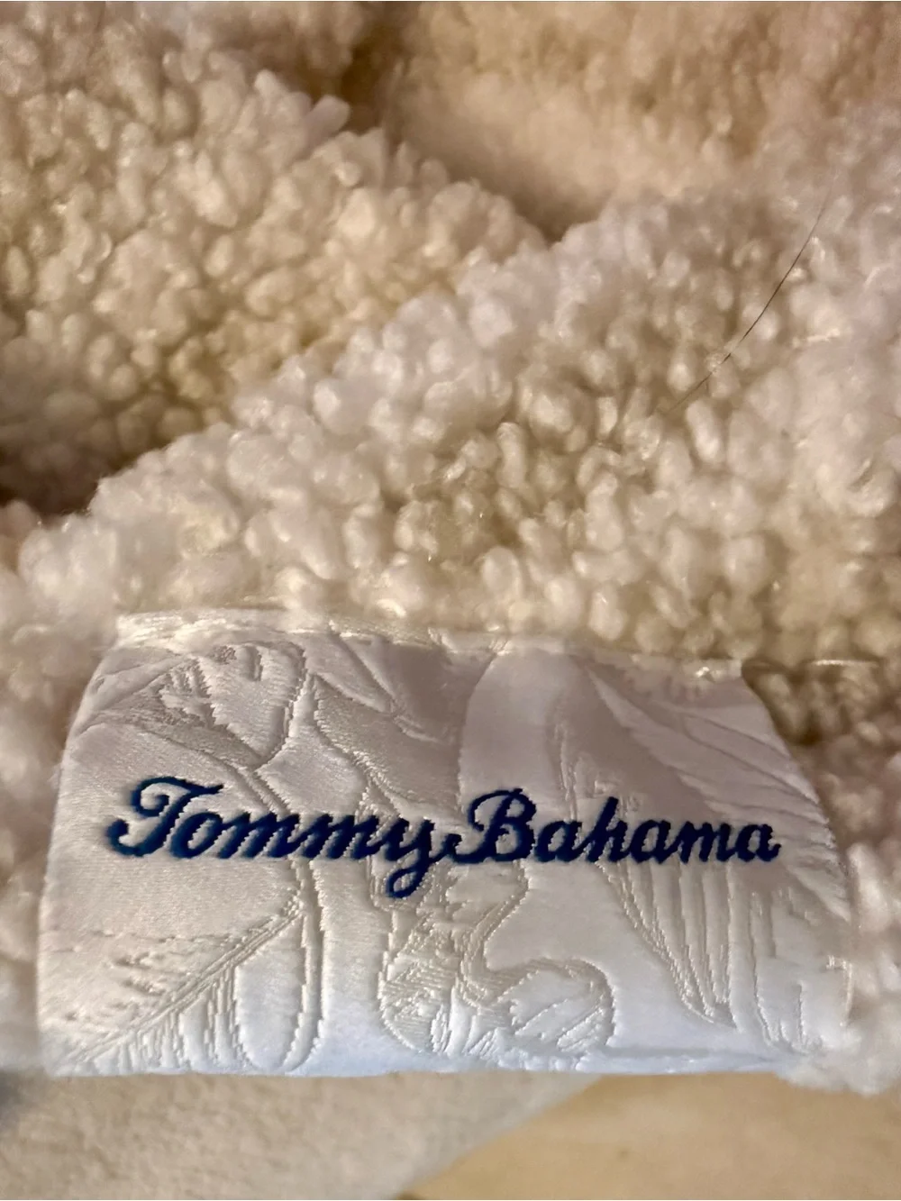 🌸H34 - Tommy Bahama PalmDay TeddyThrow 🤎🛏️🛍️